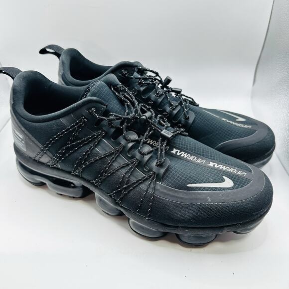Nike Air VaporMax Run Utility Men's Size 10 US Black Athletic Shoes CZ9313-001 - Picture 3 of 10